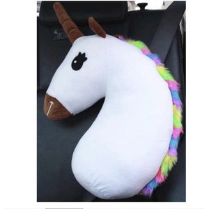 Unicorn Autogordel Beschermer - Unicorn Knuffel - Unicorn Slaapkussen Autogordel - Eenhoorn Autogordel Beschermer - Eenhoorn Slaapkussen Auto - Autokussen Unicorn - Unicorn Nekkussen Auto