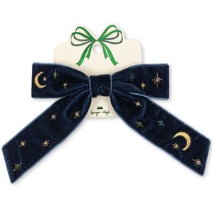 * Konges Sløjd Velvet Bow Pearly Haarspeldje | Navy Blazer