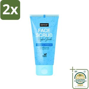Sence - Alle Huidtypes - Gezichtsscrub - Exfoliërend - 150 ml - Voordeelverpakking - 2 stuks - Gezichtsscrub - Exfoliëren