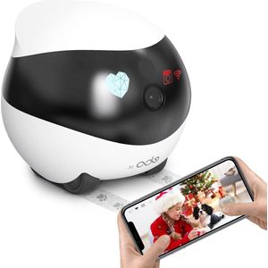 Spy Camera - Bewakingscamera - Spycam Enabot Draadloze Binnenshuis 1080P Huisdieren Domecamera WiFi IP Met 2-Weg Audio IR Nachtzicht Automatische Cruise Toegang Op Afstand SD Kaartsleuf EBO-SE