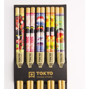 Tokyo Design Studio - Chopsticks Set - Eetstokjes - 5 paar - Maiko