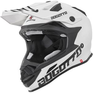 Bogotto - V328 - Crosshelm - Wit - Glasvezel/Fiber