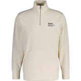 GANT - Script Graphic Half Zip Sweatshirt - Crème