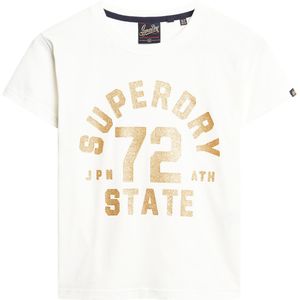 Superdry - College Scripted - T-shirt - Katoen - Slim Fit, Ronde Hals, Korte Mouwen