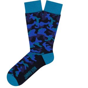 Jimmy Lion sokken camo blauw - 36-40