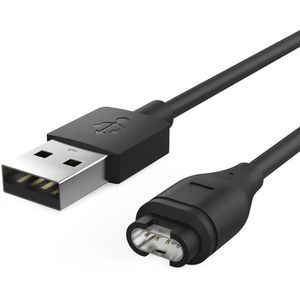 USB Data Sync Charging Cable for Garmin Vivoactive 3/4/4S/Venu/Fenix 5/5 Plus/5S/5S Plus/5X/5X Plus/6/6S/6X/6 Pro/6S Pro/6X Pro/Forerunner 745/Instinct/Quatix 5 - Black