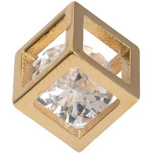 iXXXi-Jewelry-Hollow Cube Stone-Goud-dames-Bedel-One size