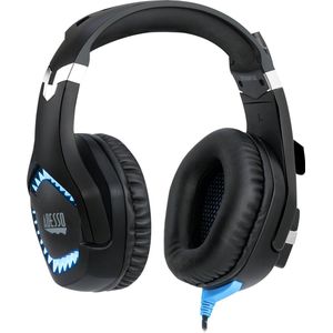 Adesso Xtream G3 Gaming headset - koptelefoon - met microfoon - zwart en blauw - 2,1 meter