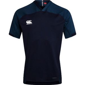 Canterbury Sportshirt - Maat L  - Mannen - navy/donkerblauw/wit