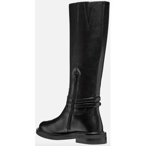 Geox - Serilda A - Leren Dameslaarzen - Zwart