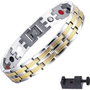 Narvie - Helende Armband - Magneet Armband - Gezondheidsarmband Magnetische Armband - Kleur zilver