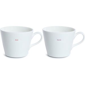 Keith Brymer Jones Bucket mug - Beker - 350ml - Set of 2 his / hers -