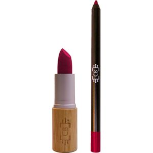 Cosm.Ethics Bar Lipstick Lippotlood Set Matte - Paars Roze - Duurzaam vegan