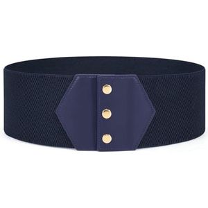 Dameskorset met Brede Elastische Band en Vintage Drukknoop – Perfect voor Halloween en Carnaval