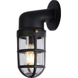 Lucide DUDLEY - Wandlamp Binnen/Buiten - 1xE27 - IP44 - Zwart