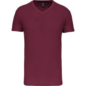 Kariban Heren-t-shirt BIO150IC V-hals K3028IC - Wine - M