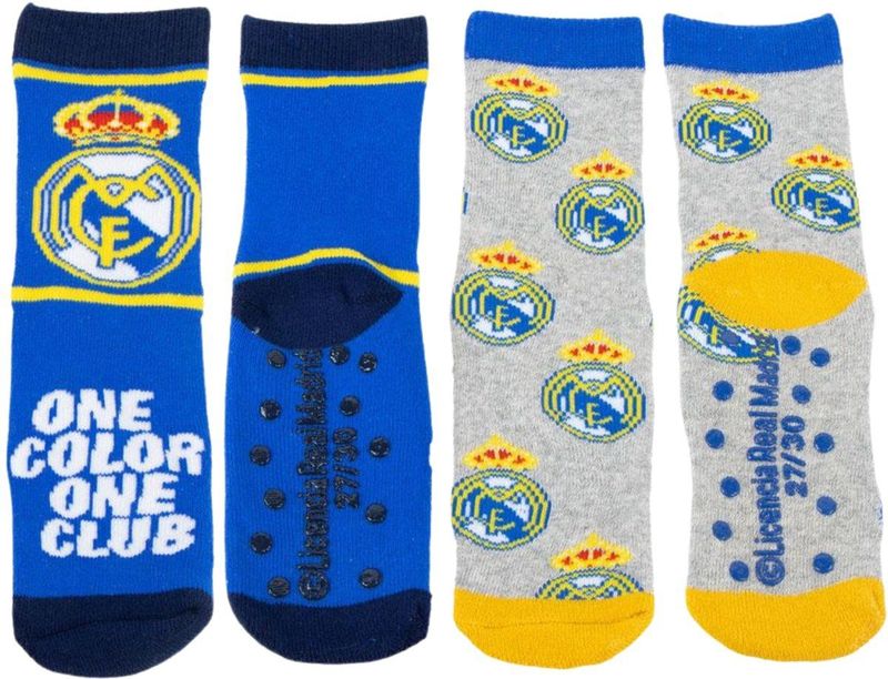 Antislip Sokken met Applicaties - Real Madrid