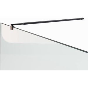 Verstelbare Stabilisatiestang met Leuningen - Voor Douche en Wand - 1 Stuk - Verstelbaar van 73 tot 121 cm