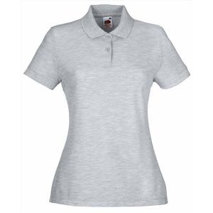 Fruit of the Loom - Dames-Fit Pique Polo - Grijs - S