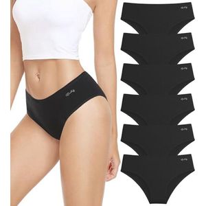 Set van 6 Damesonderbroeken - Katoenen Slip en Hipster voor Optimale Comfort