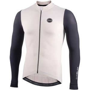 Nalini - Heren - Fietsshirt - Lange mouwen - Wielrenshirt - Najaar - Winter - SOFT WRAP LS J - BLACK/FOG - M
