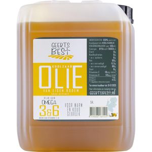 Geerts Best Koolzaadolie - Rijk aan omega 3+6 - Koud geperst - 5 L