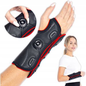 MSupport Red polsbrace voor linker pols, maat S, snelle sluiting