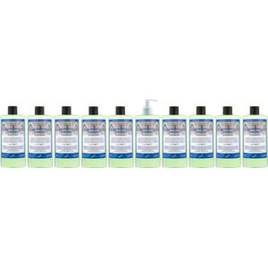 Handzeep Hamam 500 ml - set van 10 stuks - met gratis pomp - Voordeelverpakking