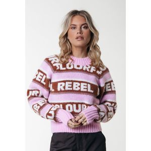 Colourful Rebel Ximenia CR Intarsia Knitted Sweater
