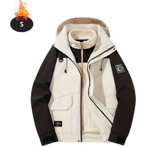 Nivard - Skipak - Ski Suit - Wit & Zwart - Dames - Warm Fleece