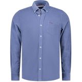 NZA - Blauw - Katoenen Stretch Overhemd