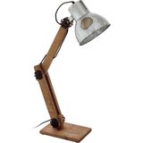 EGLO Frizington Tafellamp - 1 lichts - h 64cm. - E27 - Hout/oud zink