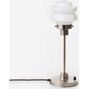 Art Deco Trade - Slanke Tafellamp Small Top 20's Matnikkel