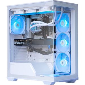 AMD Ryzen 7 8700 High-End Game PC Waterkoeling - Nvidia GeForce RTX5060Ti 8GB - 32GB DDR5 – 2TB SSD - WiFi 6E/Bluetooth 5.3/LAN 2.5Gbps - Gamer C3 White RGB