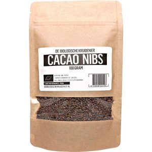 De Biologische Kruidenier - Cacao Nibs - 100 gram - Biologisch - in handige staverpakking