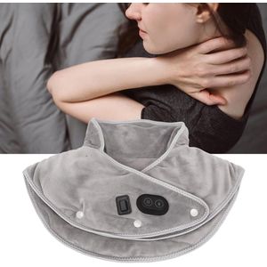 Elektrisch Verwarmde Nekschouderomslag met Vibratiemassage - Thermische Nekbrace