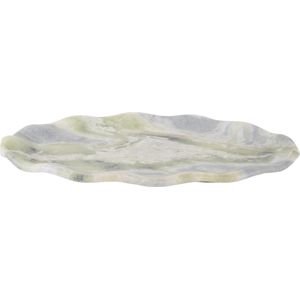 Present Time - Waved Dienblad - Groen - Marmer - 40x25x3cm