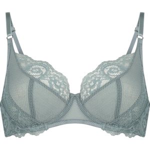 Hunkemöller Dames Lingerie Niet-voorgevormde beugel bh Sierra - Groen - maat E90