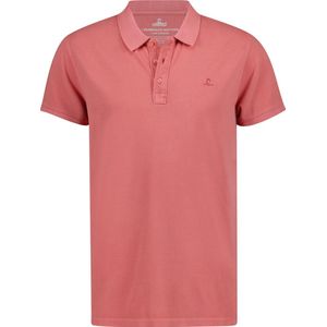 NOMAD® Taupo Polo Heren | Nature Dye | L | Roze | Polo Shirt Korte Mouw | Luchtig Katoen
