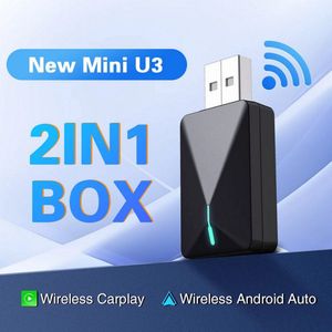 Wireless Carplay Adapter – 2-in-1 – USB-A/USB-C – Draadloos Carplay & Android Auto – Wi-Fi6 & Bluetooth 5.4 Dongel