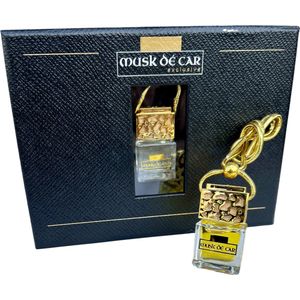 Musk dé Car Exclusive - Autoparfum hanger goud - ROSÉ PRICK - Rozentuinen - Auto Geurverfrisser Parfum voor Dames en Heren