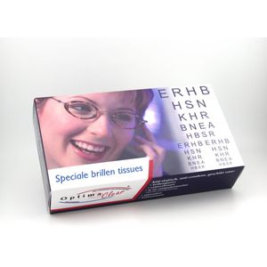 Speciale Brillen Tissues - Brillendoekjes - brilreiniger (4 stuks) - Optima Clear