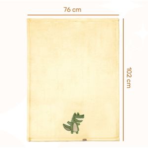 Be Mammy - BE20-168 - Kinderdeken - Geel - 3D-applicatie