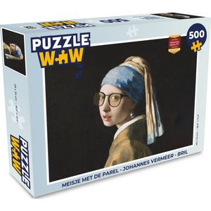 Puzzel Meisje met de parel - Johannes Vermeer - Bril - Legpuzzel - Puzzel 500 stukjes