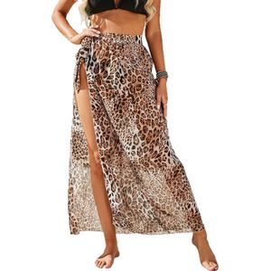 Pareo Met Tijger Print Bruin