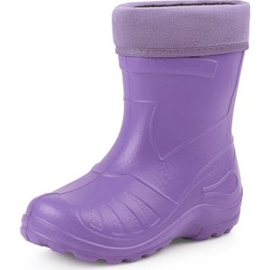 Ladeheid - LA-KL-050 - Kinder Regenlaarzen - Violet - Rubber - met Binnenschoen