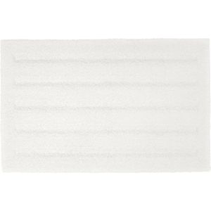 Lucy's Living Luxe Badmat TEMPO White Gerecycled – 50 x 80 cm – wit - katoen - polyester - badkamer mat - badmatten - badtextiel - wonen – accessoires - exclusief