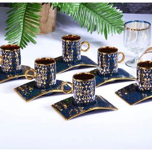 Espresso / Turkse koffie kopjes 6 persoons, 12-delige