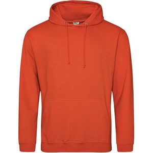 AWDis Just Hoods / Burnt Orange College Hoodie size S