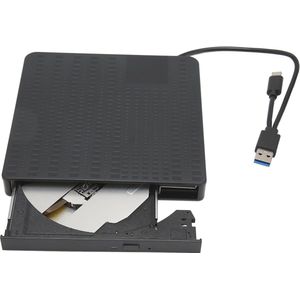Externe Cd-Dvd Drive met USB 3.0 en Type C - Draagbare Schrijver en Lezer voor Laptop en Pc
